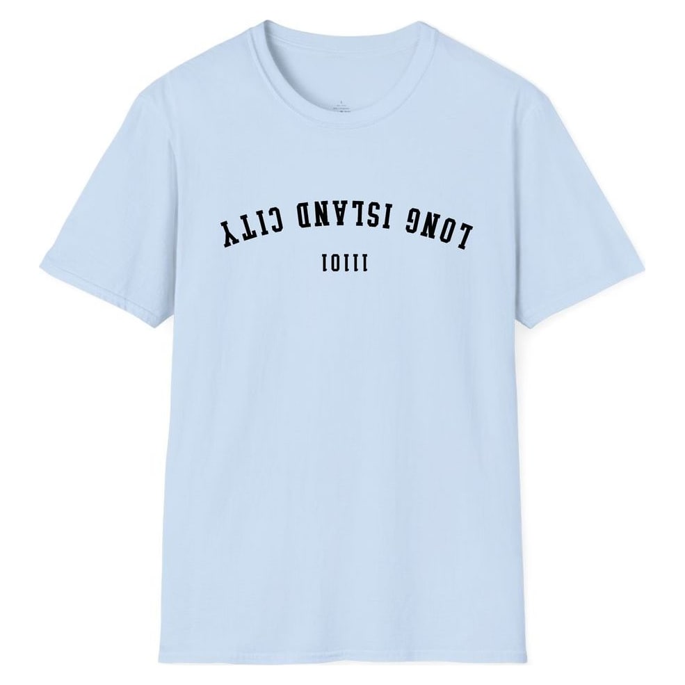 LONG ISLAND CITY 11101 ARCHED - UPSIDE DOWN — Light Blue