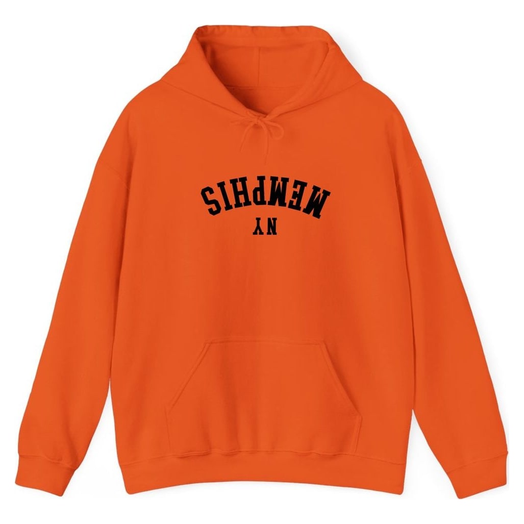 MEMPHIS NEW YORK ARCHED - UPSIDE DOWN — Orange