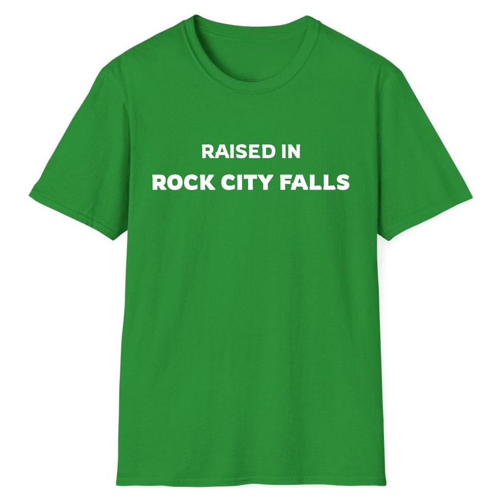 RAISED IN ROCK CITY FALLS — Irish Green