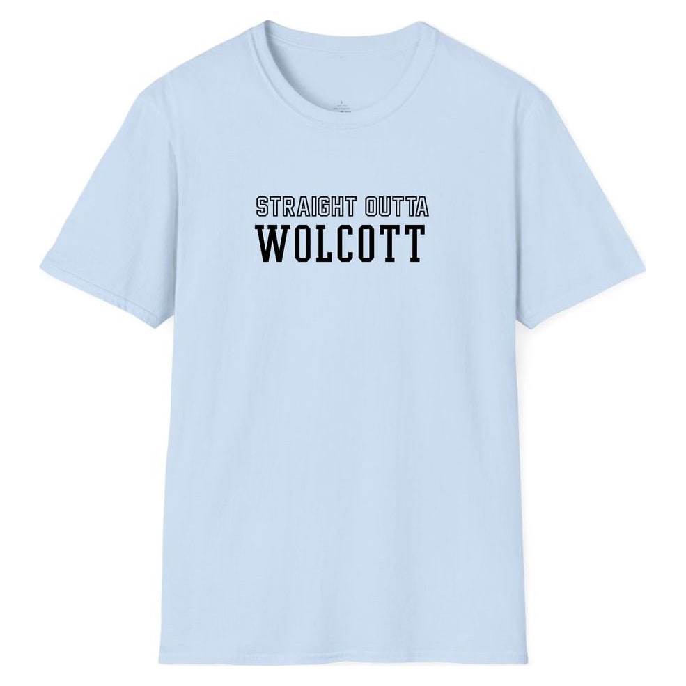 STRAIGHT OUTTA WOLCOTT — Light Blue