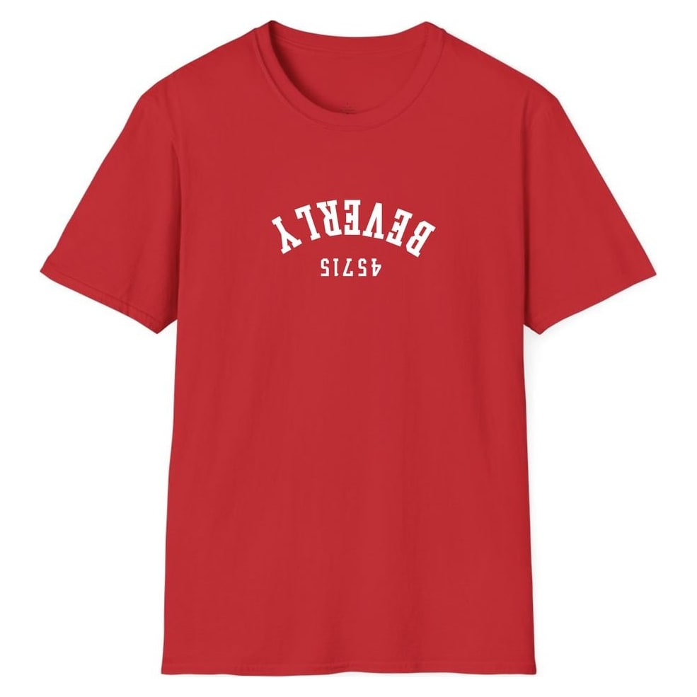 BEVERLY 45715 ARCHED - UPSIDE DOWN — Red