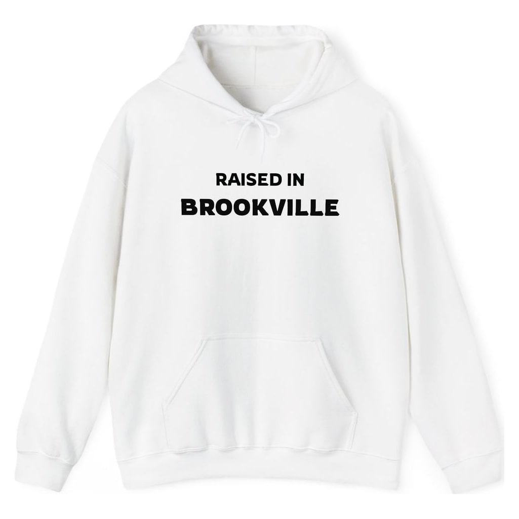 RAISED IN BROOKVILLE — White