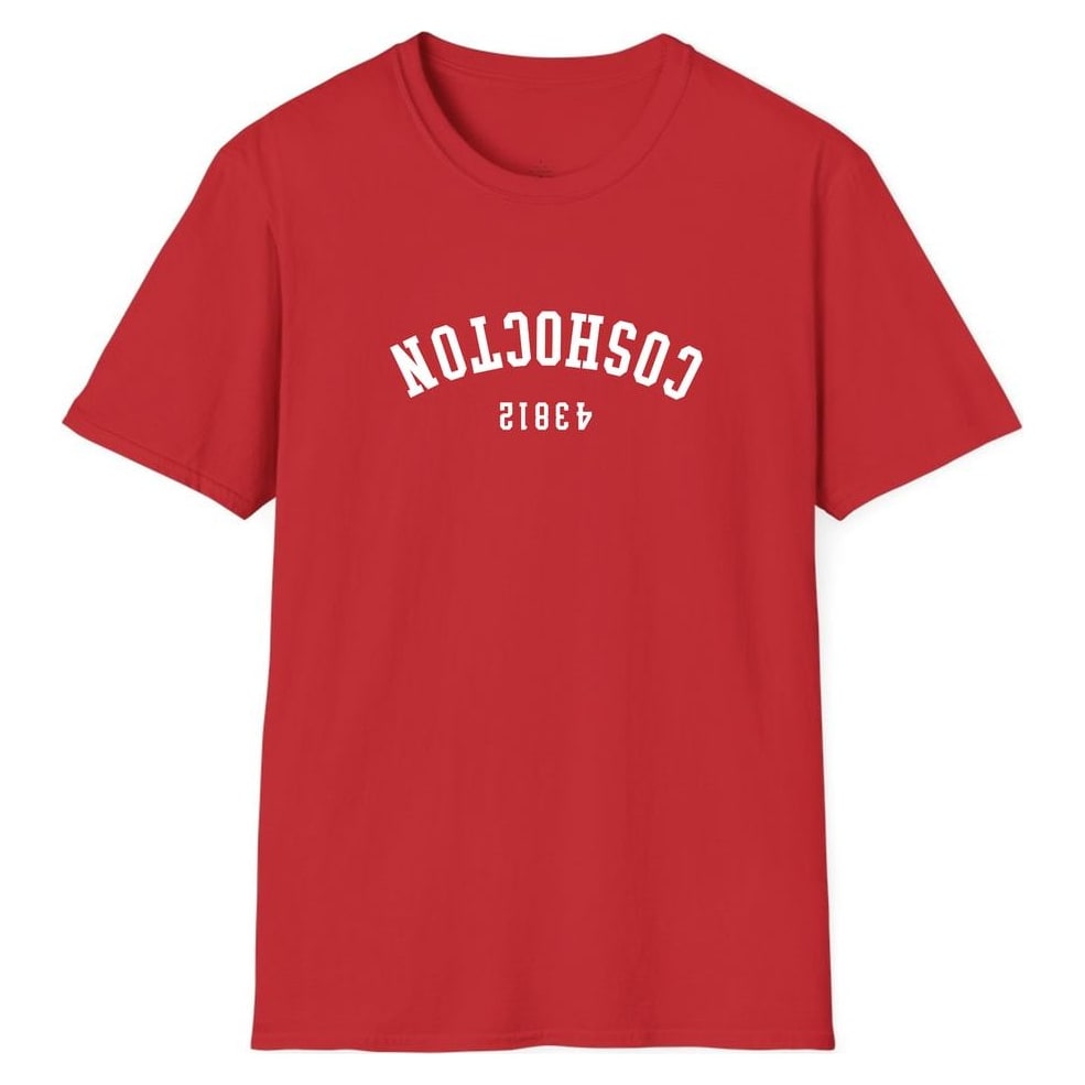 COSHOCTON 43812 ARCHED - UPSIDE DOWN — Red