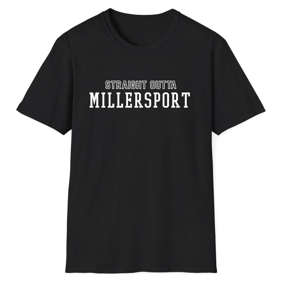 STRAIGHT OUTTA Millersport — Unisex Softstyle T-Shirt