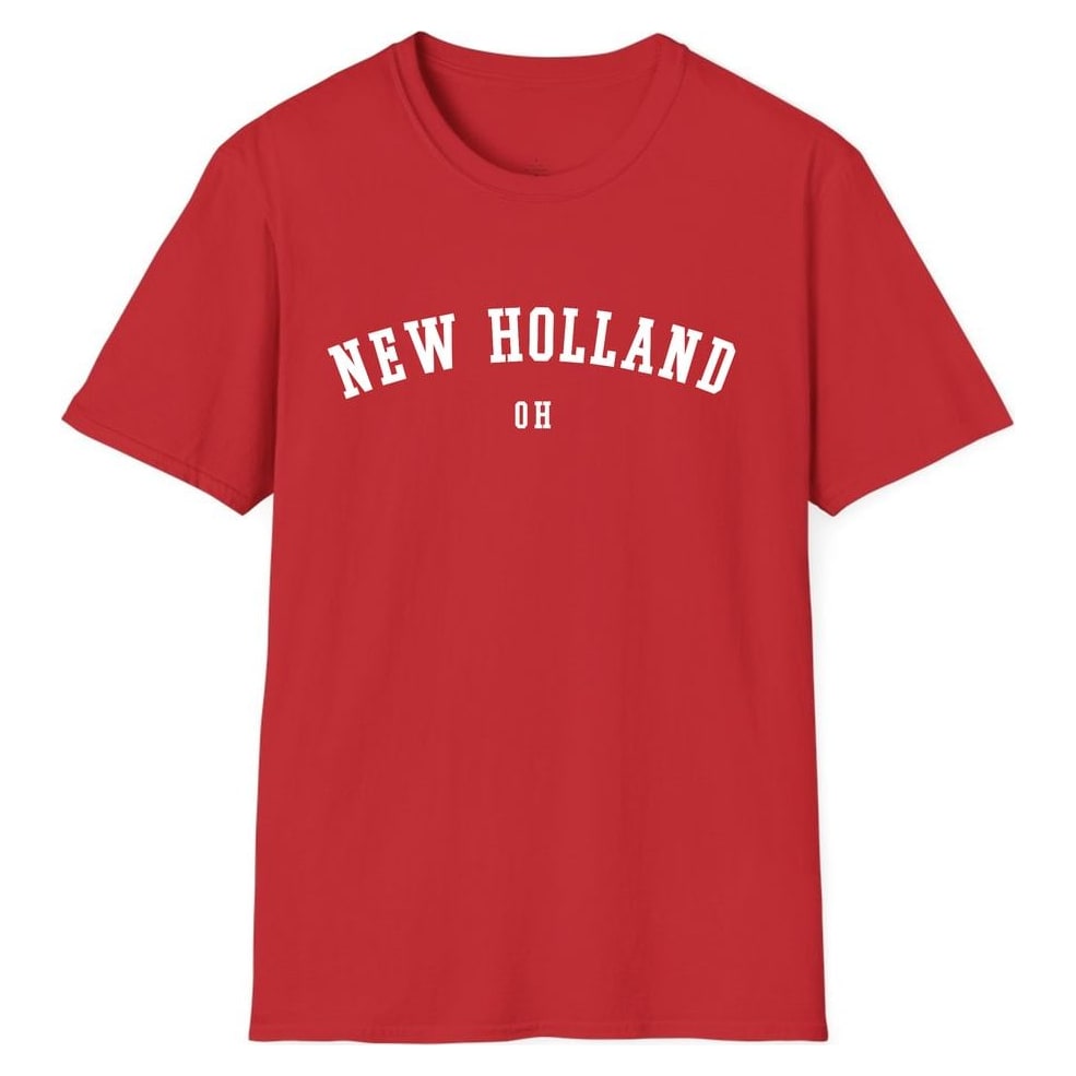 NEW HOLLAND OHIO ARCHED — Red