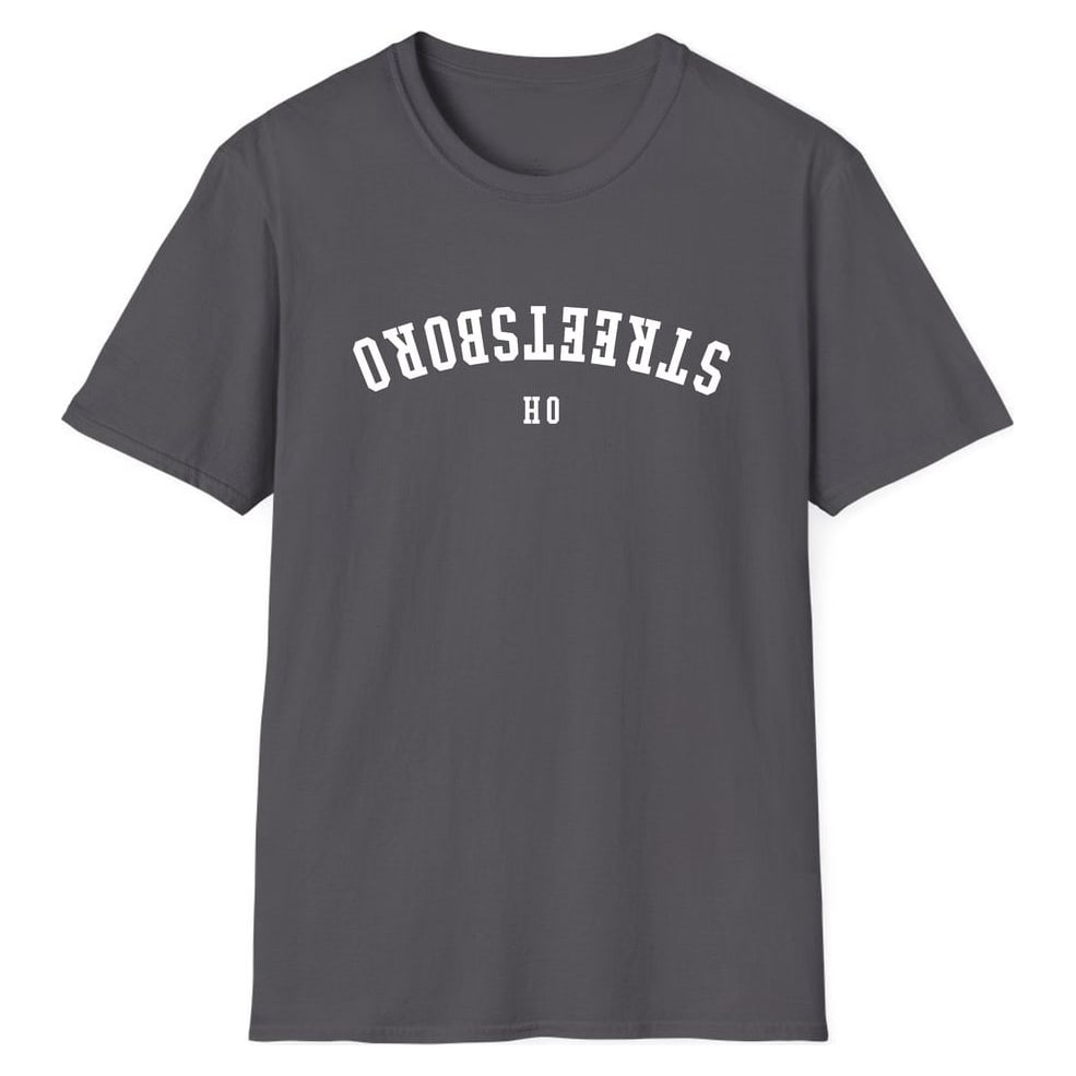 STREETSBORO OHIO ARCHED - UPSIDE DOWN — Charcoal
