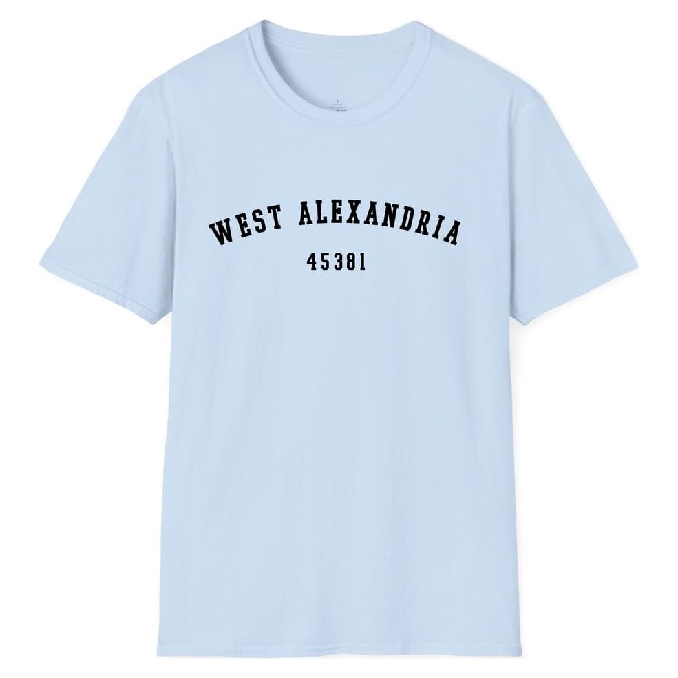 WEST ALEXANDRIA 45381 ARCHED — Light Blue