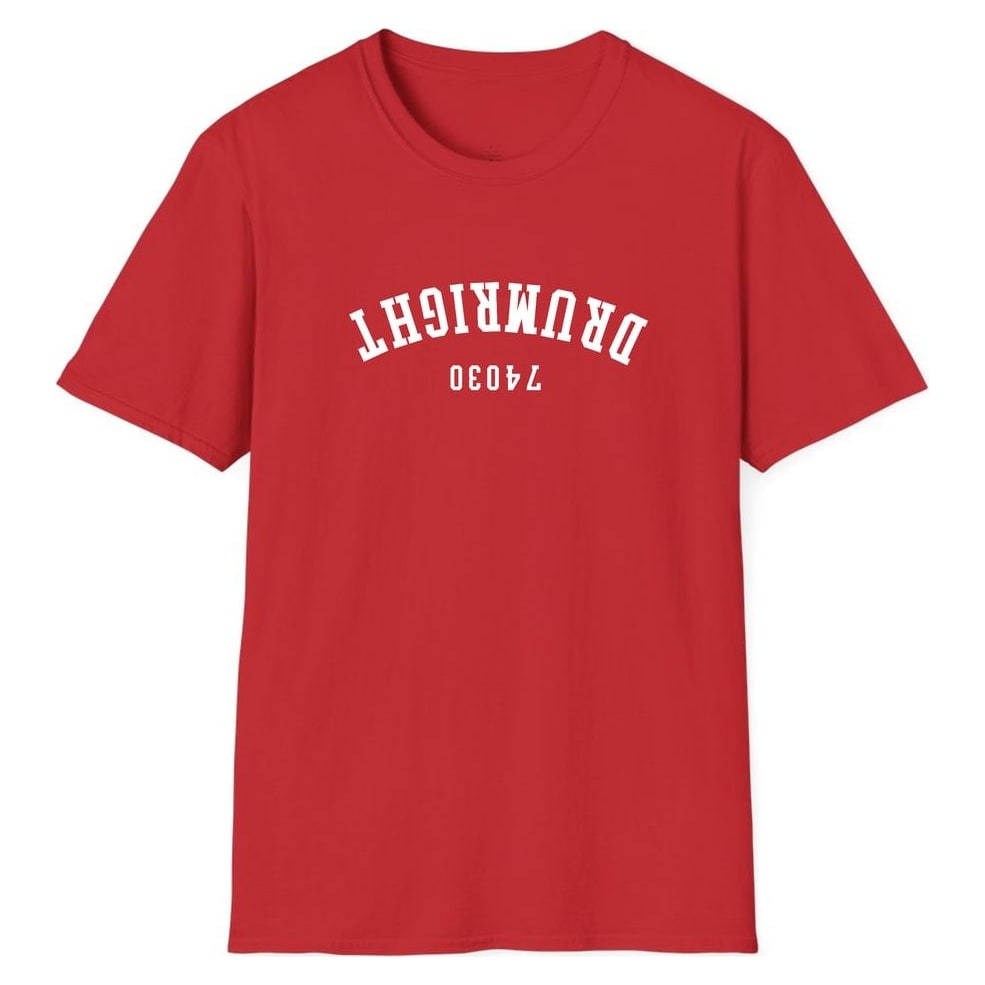 DRUMRIGHT 74030 ARCHED - UPSIDE DOWN — Red