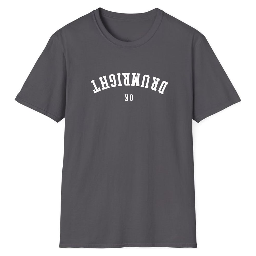 DRUMRIGHT OKLAHOMA ARCHED - UPSIDE DOWN — Charcoal