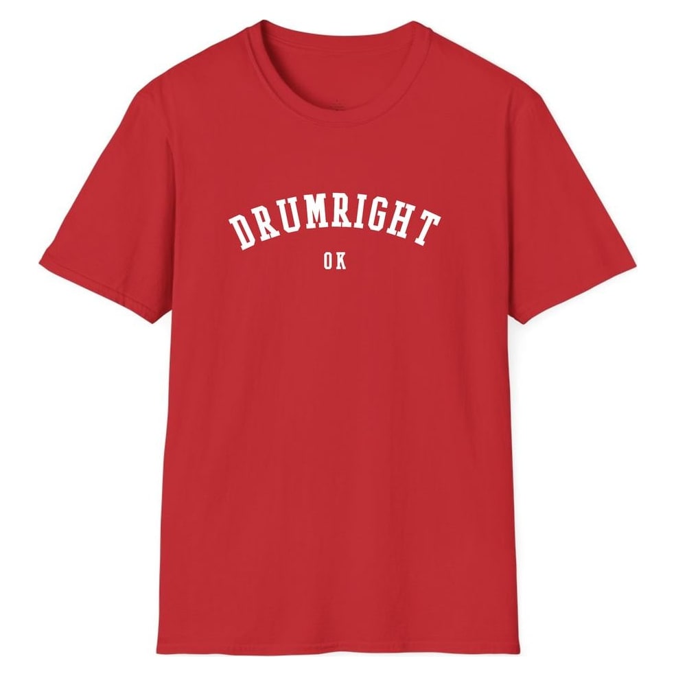 DRUMRIGHT OKLAHOMA ARCHED — Red