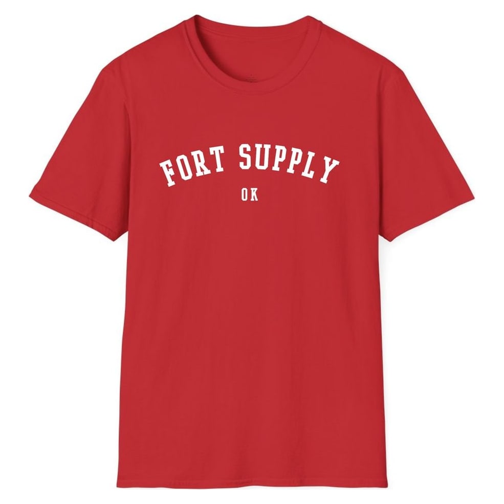 FORT SUPPLY OKLAHOMA ARCHED — Red