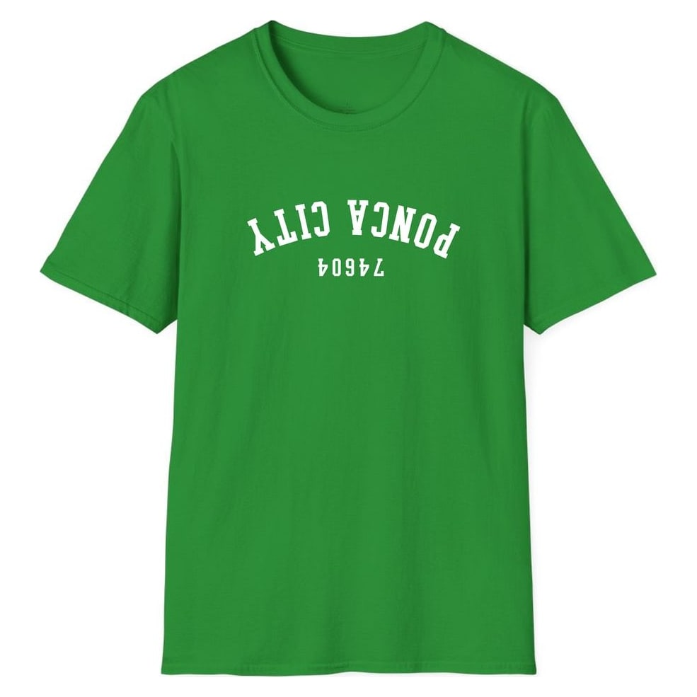 PONCA CITY 74604 ARCHED - UPSIDE DOWN — Irish Green