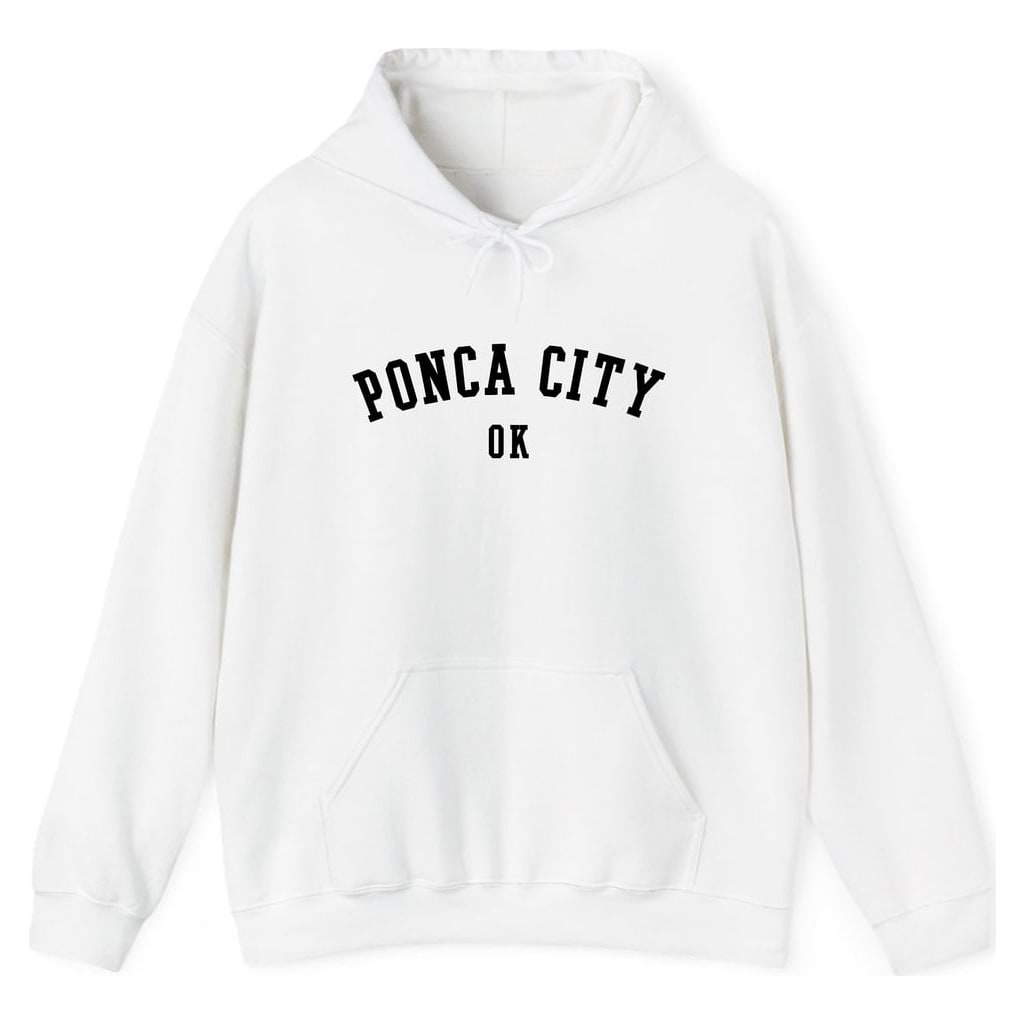 PONCA CITY OKLAHOMA ARCHED — White