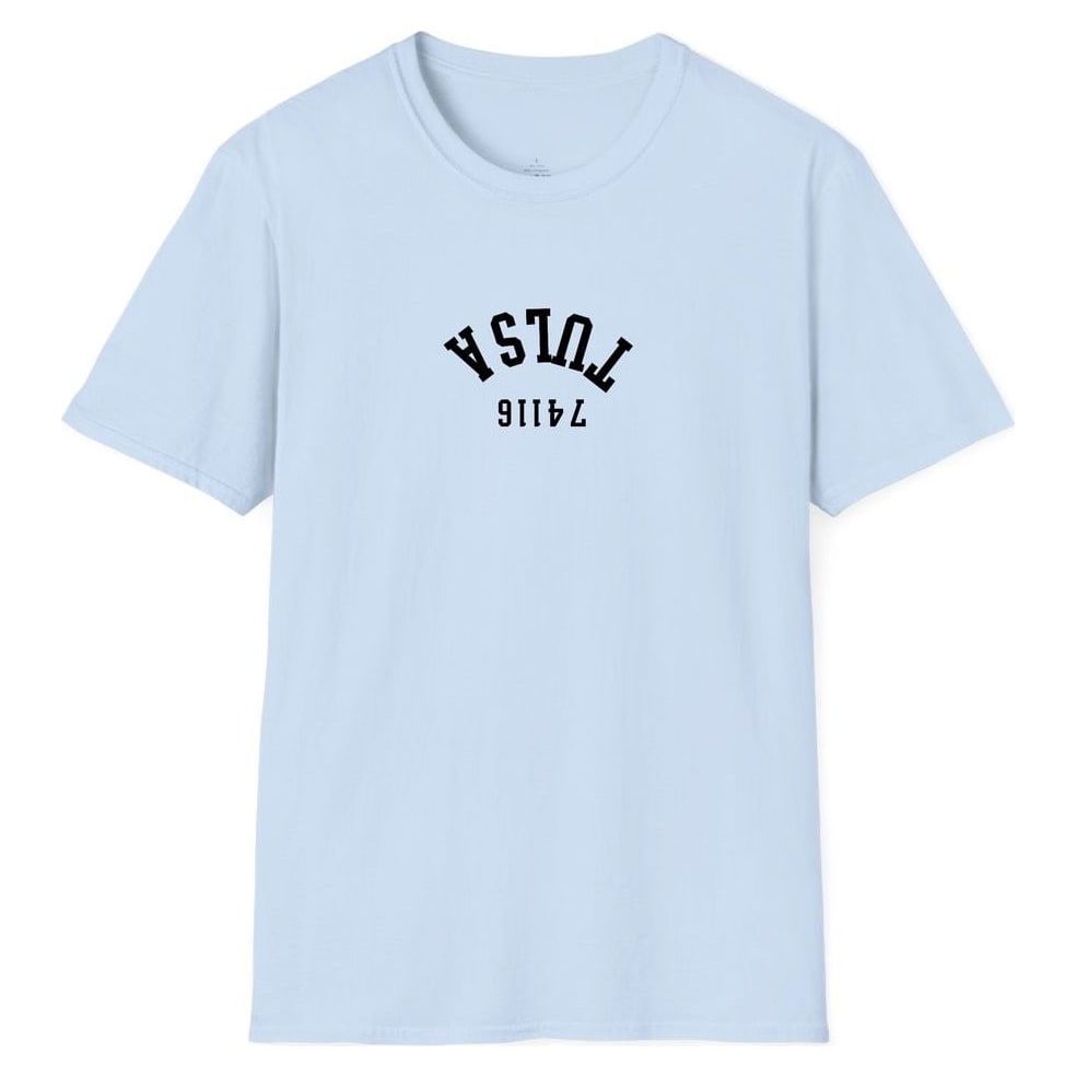 Tulsa 74116 Arched - Upside Down — Light Blue