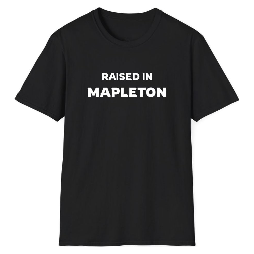 RAISED IN Mapleton — Unisex Softstyle T-Shirt