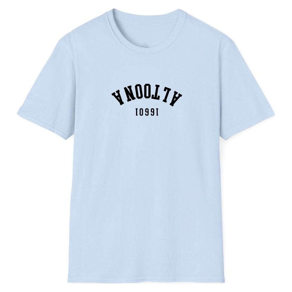 ALTOONA 16601 ARCHED - UPSIDE DOWN — Light Blue