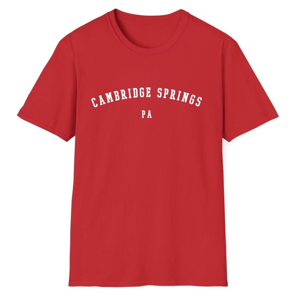 CAMBRIDGE SPRINGS PENNSYLVANIA ARCHED — Red
