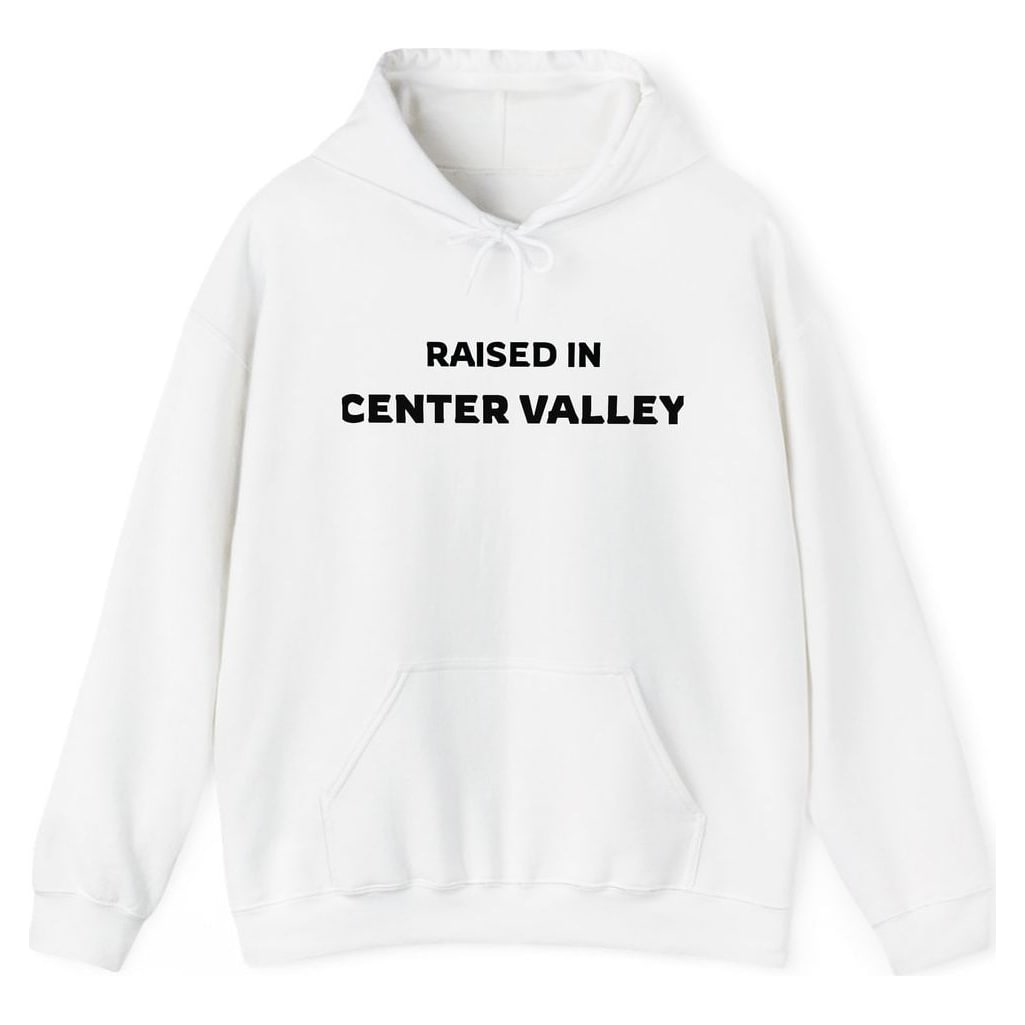 RAISED IN CENTER VALLEY — White