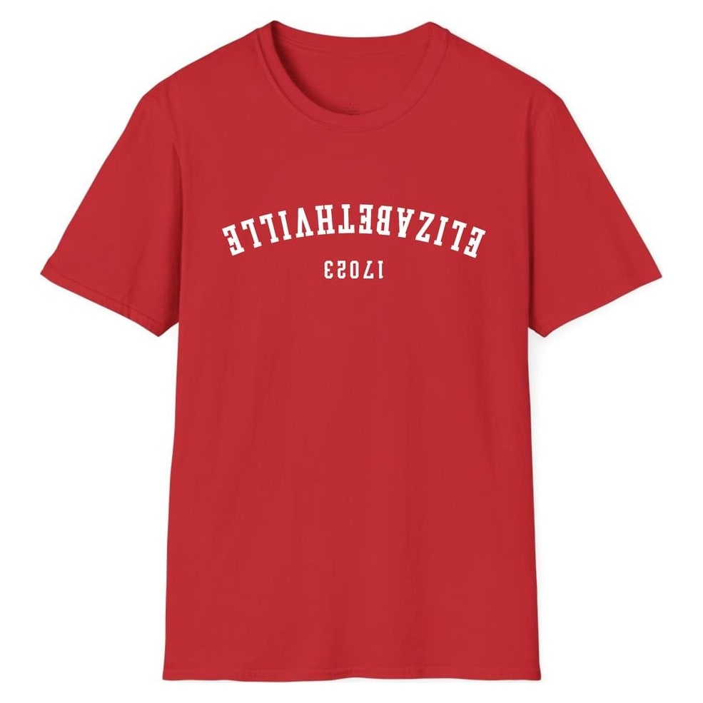 ELIZABETHVILLE 17023 ARCHED - UPSIDE DOWN — Red