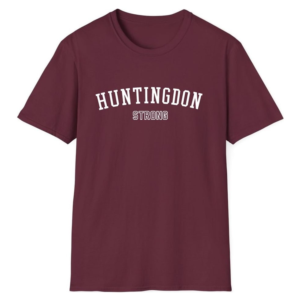 HUNTINGDON STRONG — Maroon