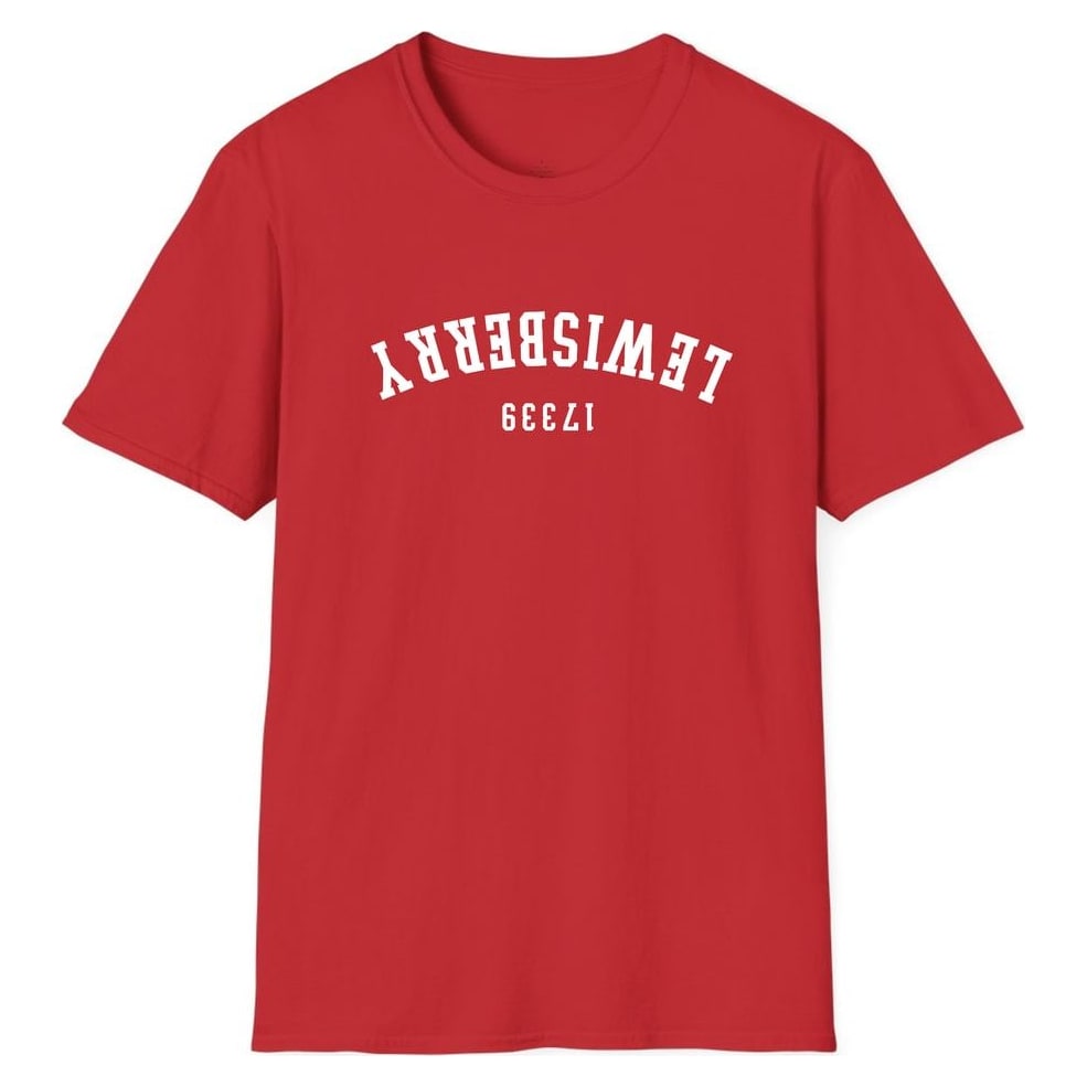 LEWISBERRY 17339 ARCHED - UPSIDE DOWN — Red