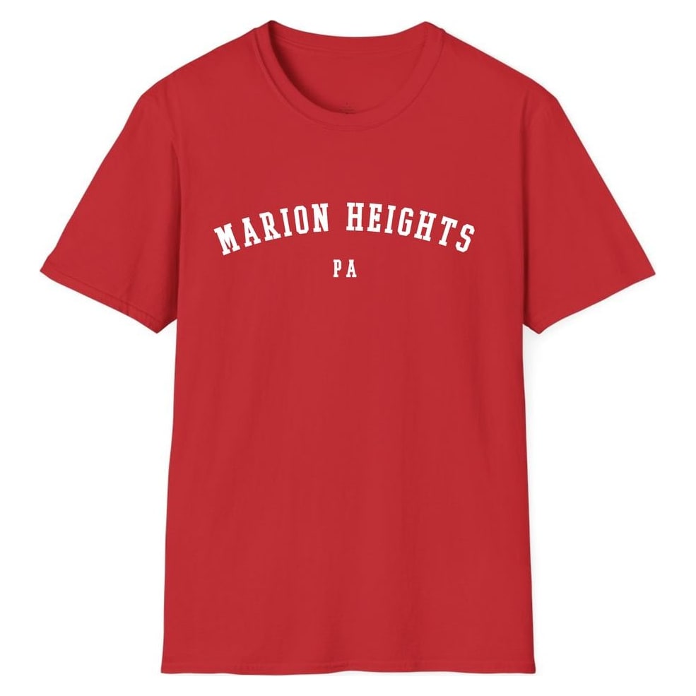 MARION HEIGHTS PENNSYLVANIA ARCHED — Red