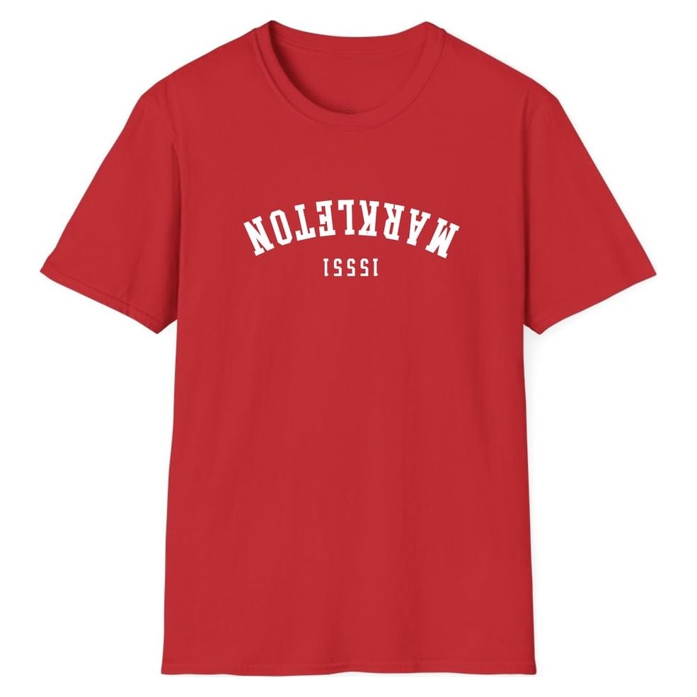 MARKLETON 15551 ARCHED - UPSIDE DOWN — Red