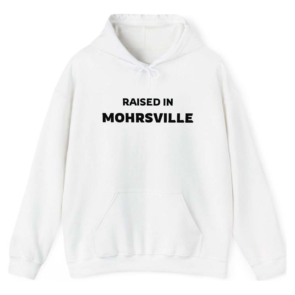 RAISED IN MOHRSVILLE — White