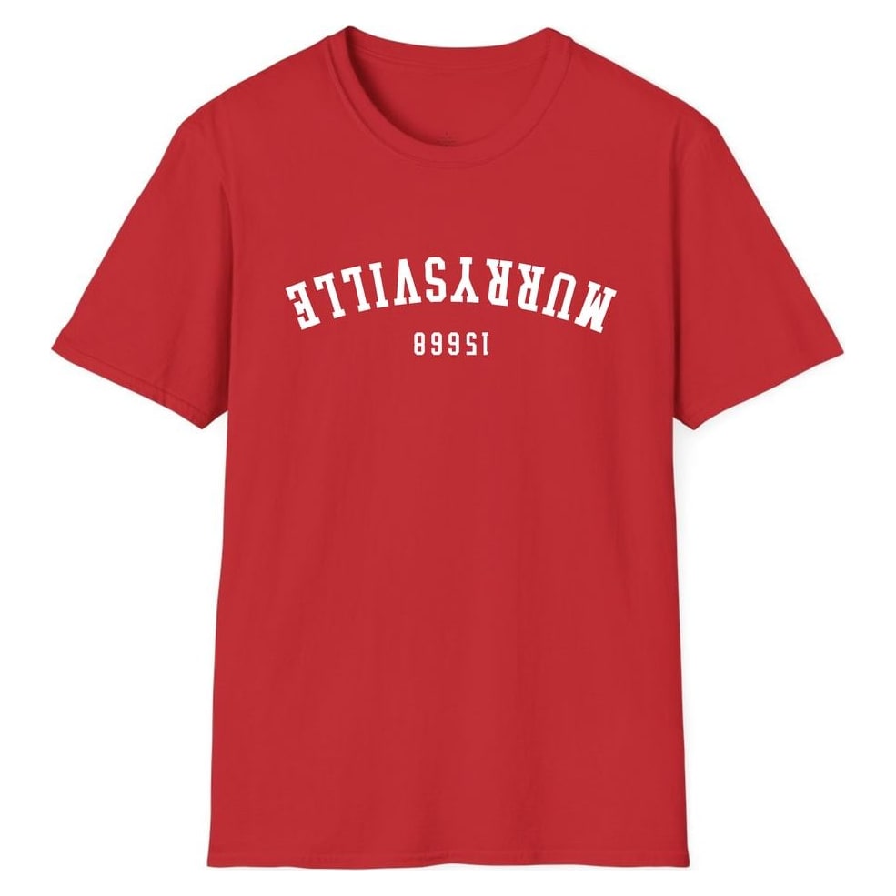 MURRYSVILLE 15668 ARCHED - UPSIDE DOWN — Red