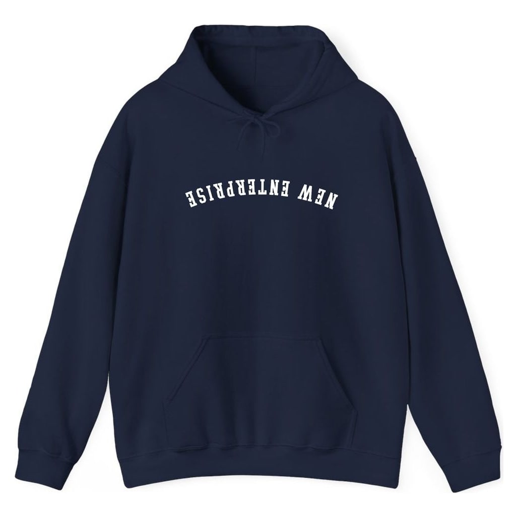 NEW ENTERPRISE ARCHED - UPSIDE DOWN — Navy