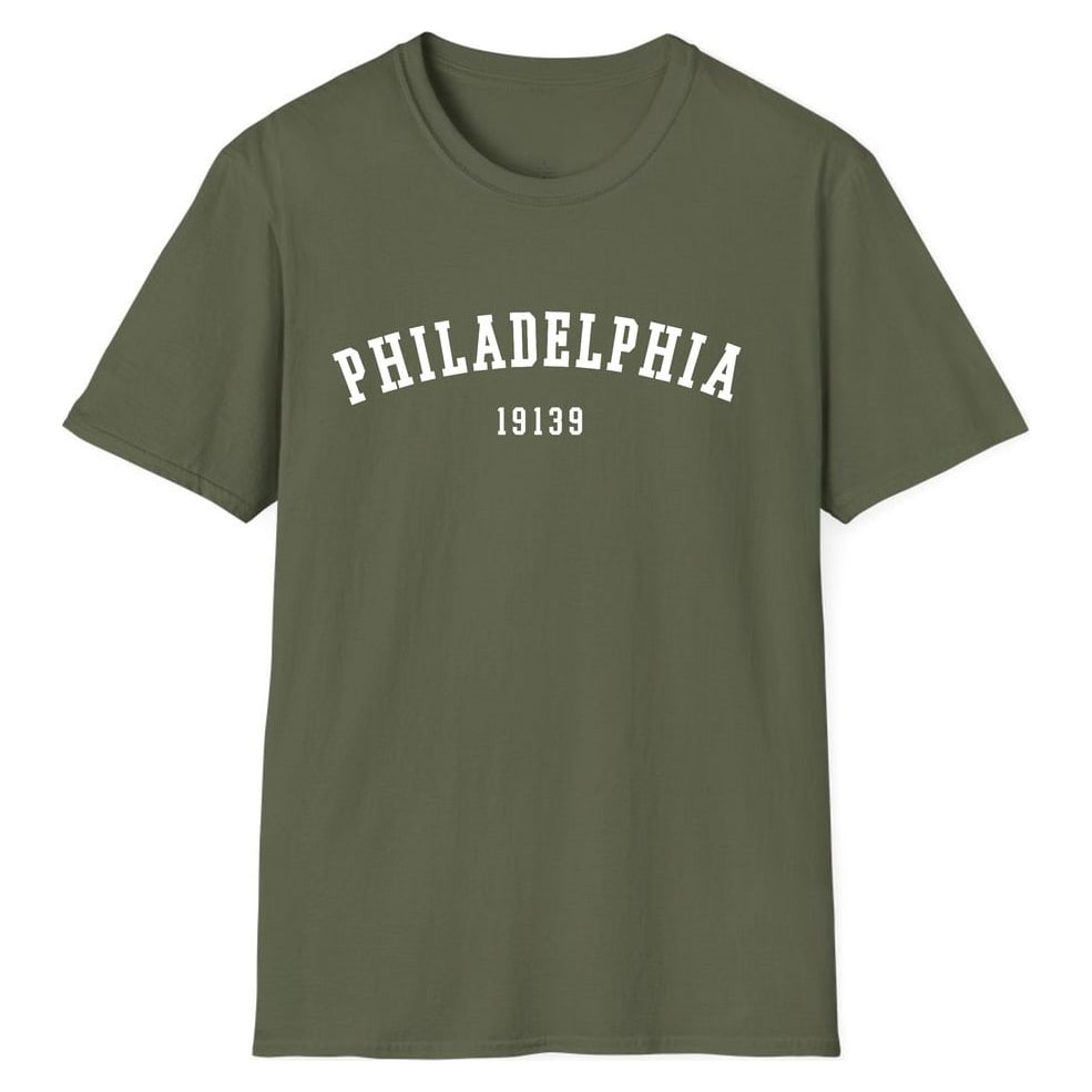 Philadelphia 19139 Arched — Military Green
