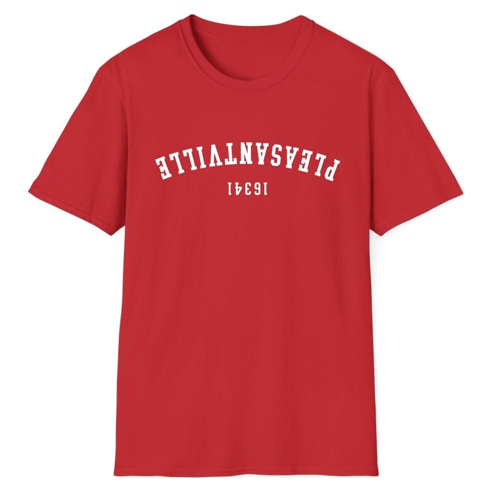 PLEASANTVILLE 16341 ARCHED - UPSIDE DOWN — Red