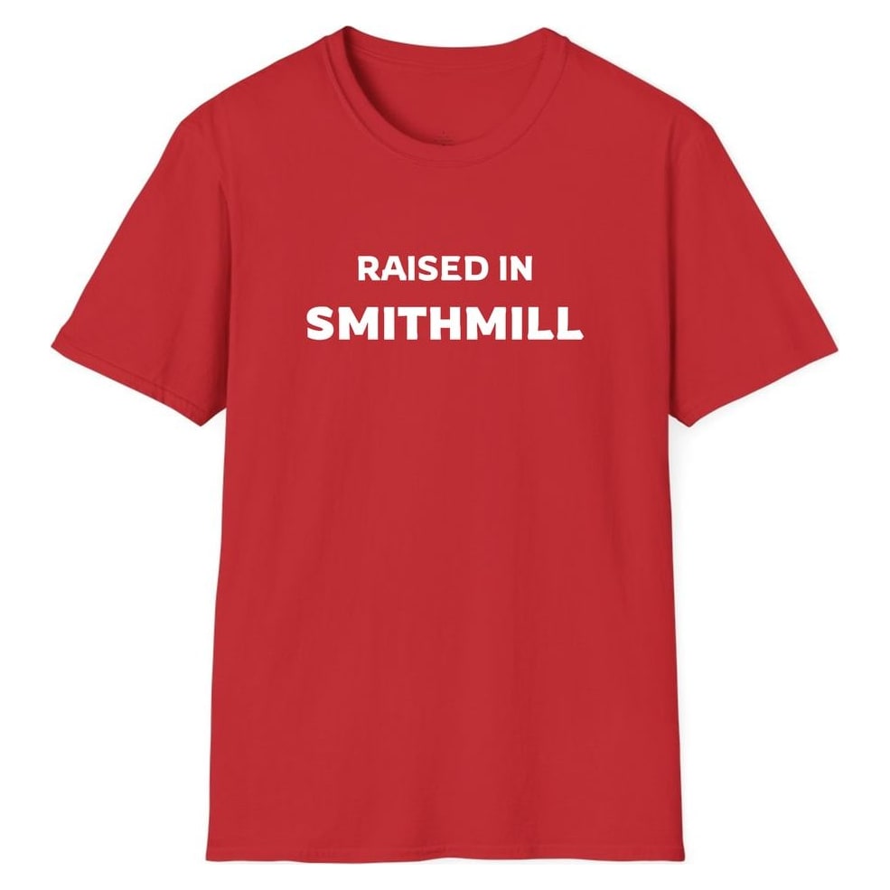 RAISED IN SMITHMILL — Red