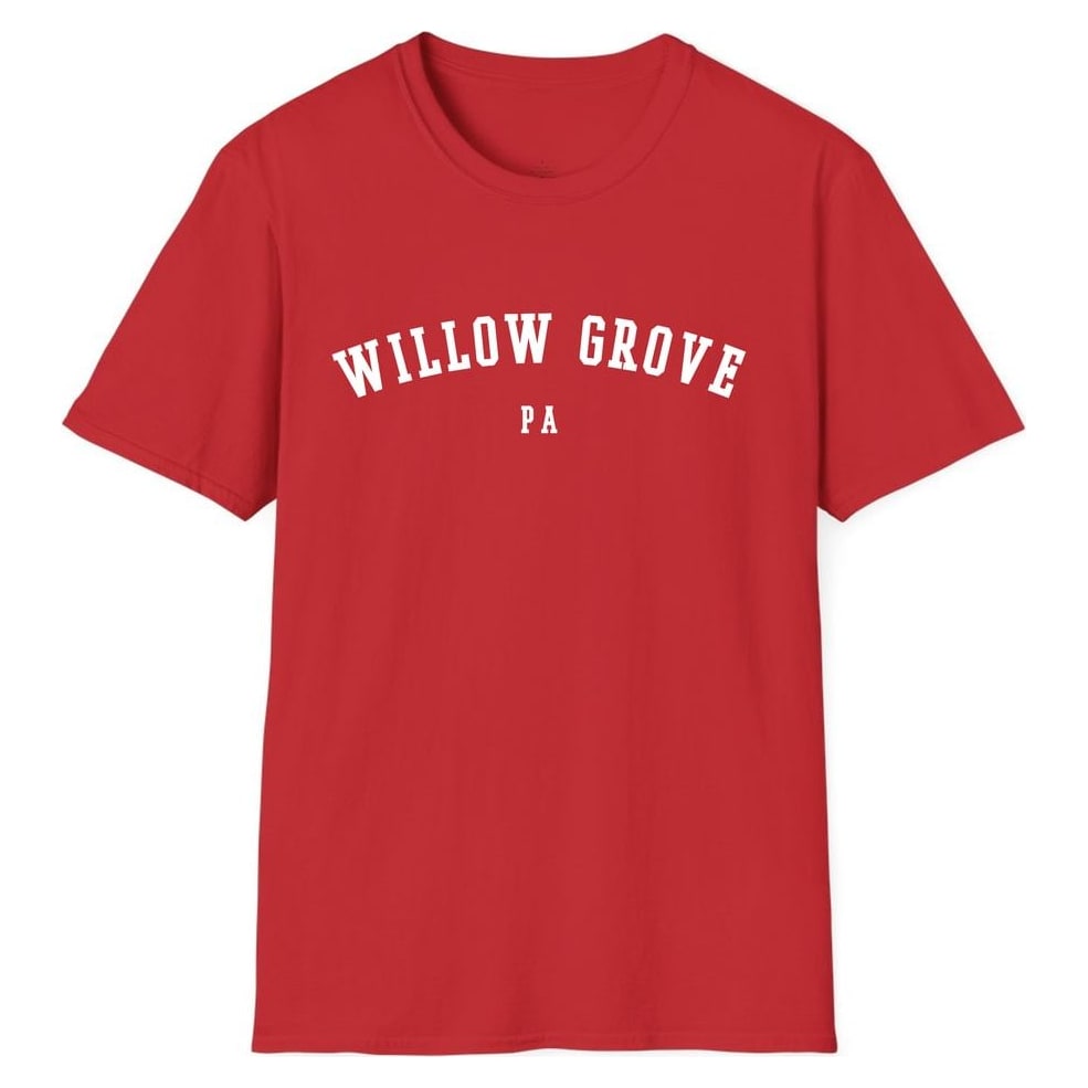WILLOW GROVE PENNSYLVANIA ARCHED — Red