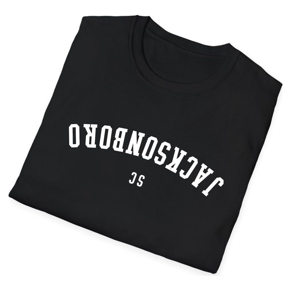 Jacksonboro SOUTH CAROLINA ARCHED - UPSIDE DOWN — Black — view 4