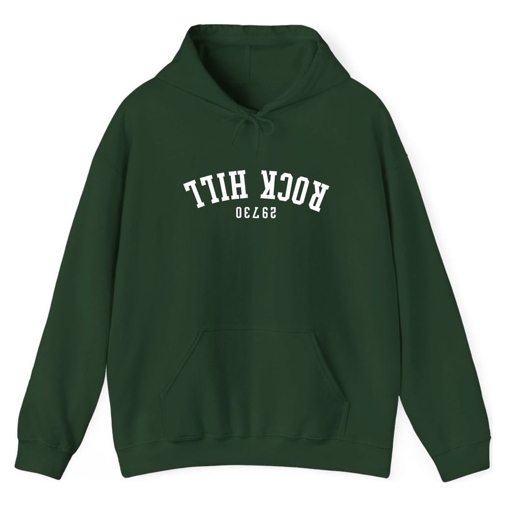 ROCK HILL 29730 ARCHED - UPSIDE DOWN — Forest Green