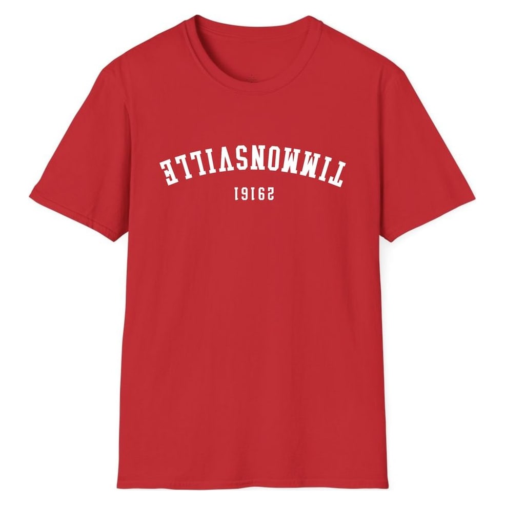 TIMMONSVILLE 29161 ARCHED - UPSIDE DOWN — Red