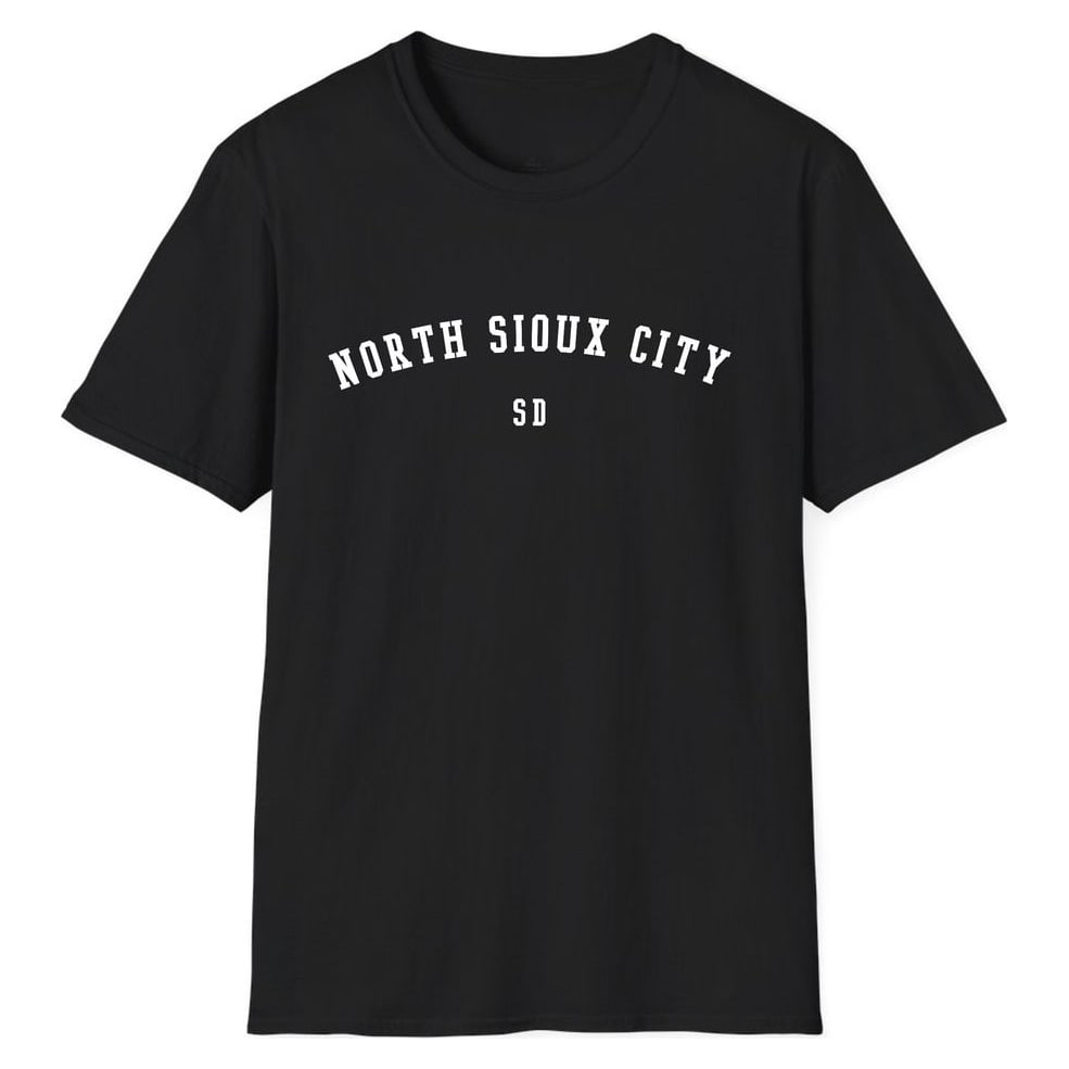 North Sioux City SOUTH DAKOTA ARCHED — Black