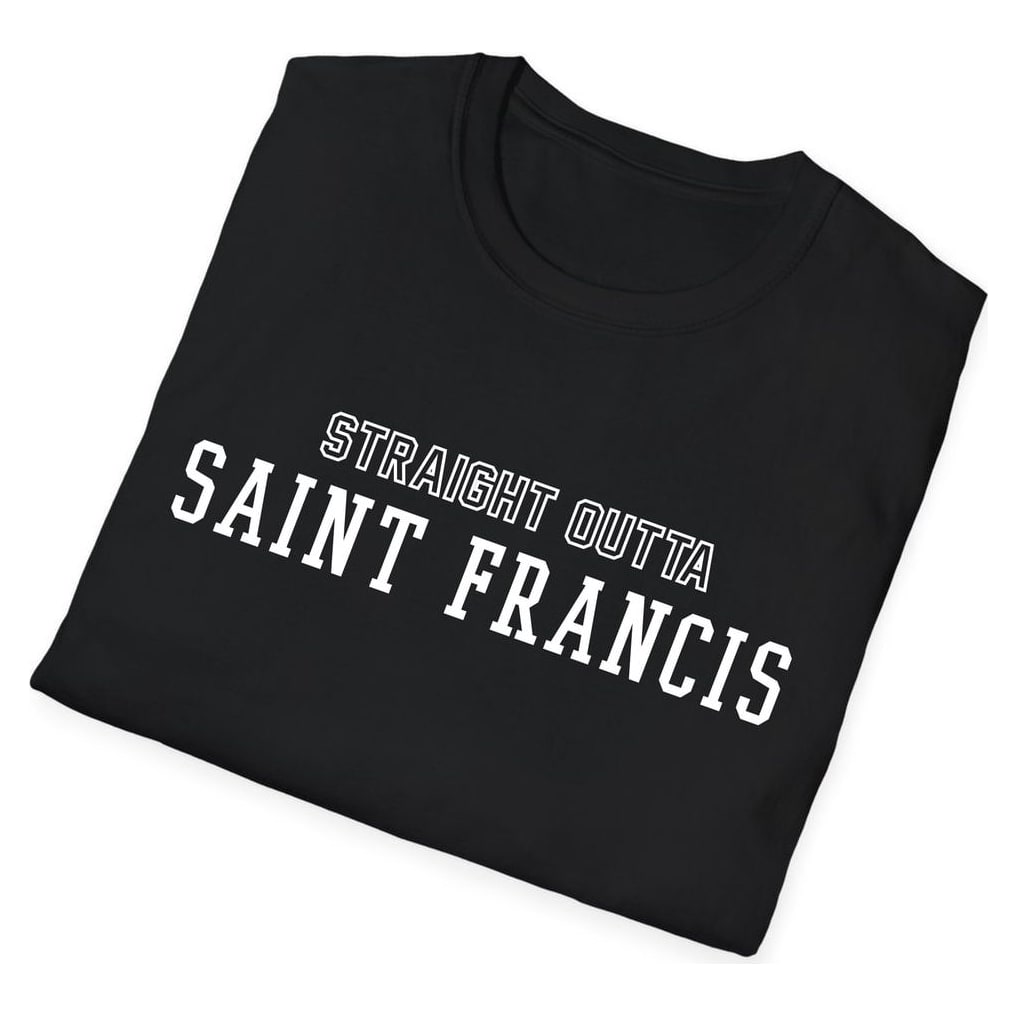 STRAIGHT OUTTA Saint Francis — Black — view 4