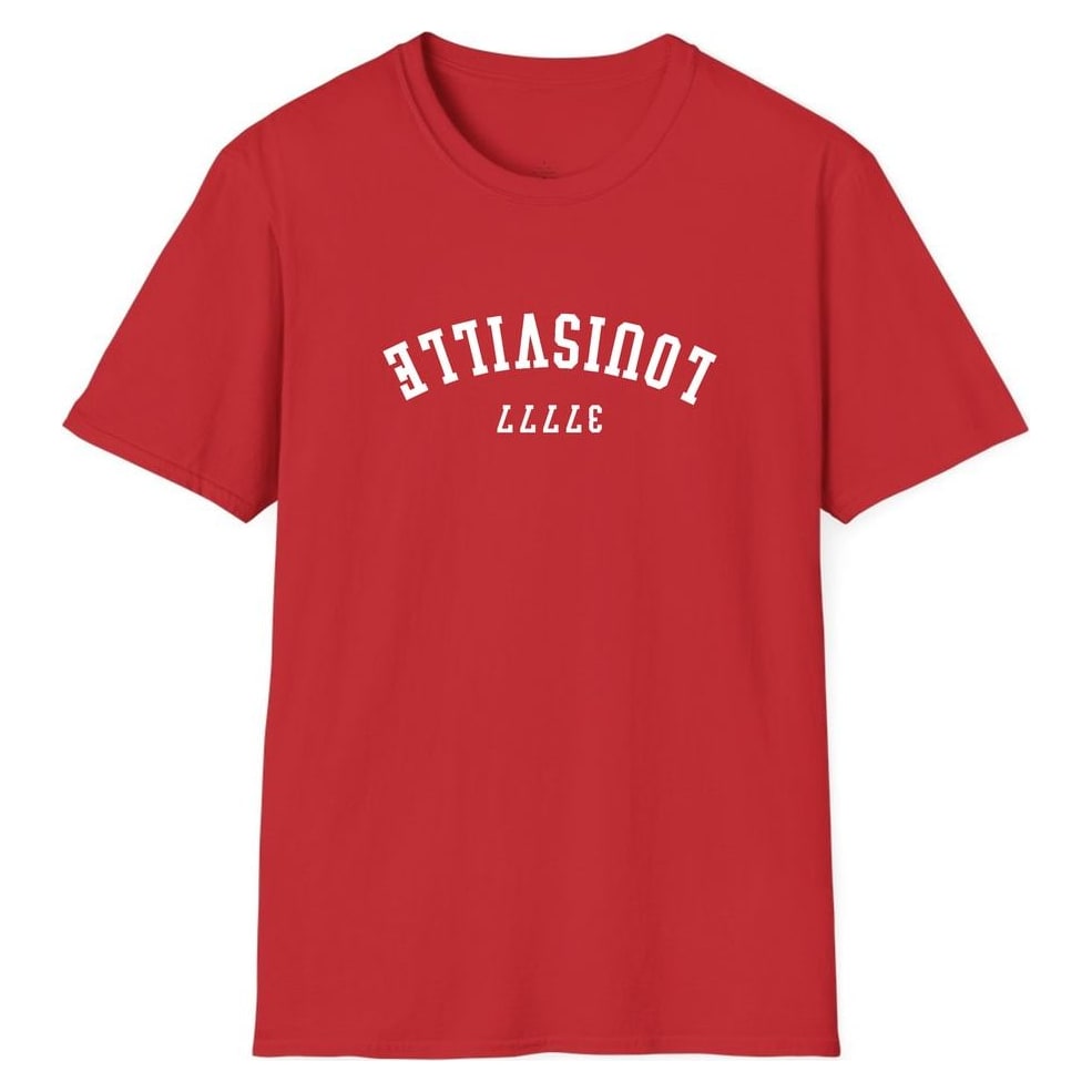 LOUISVILLE 37777 ARCHED - UPSIDE DOWN — Red