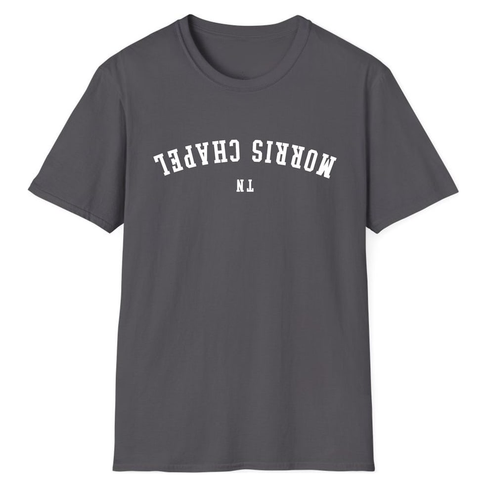 MORRIS CHAPEL TENNESSEE ARCHED - UPSIDE DOWN — Charcoal