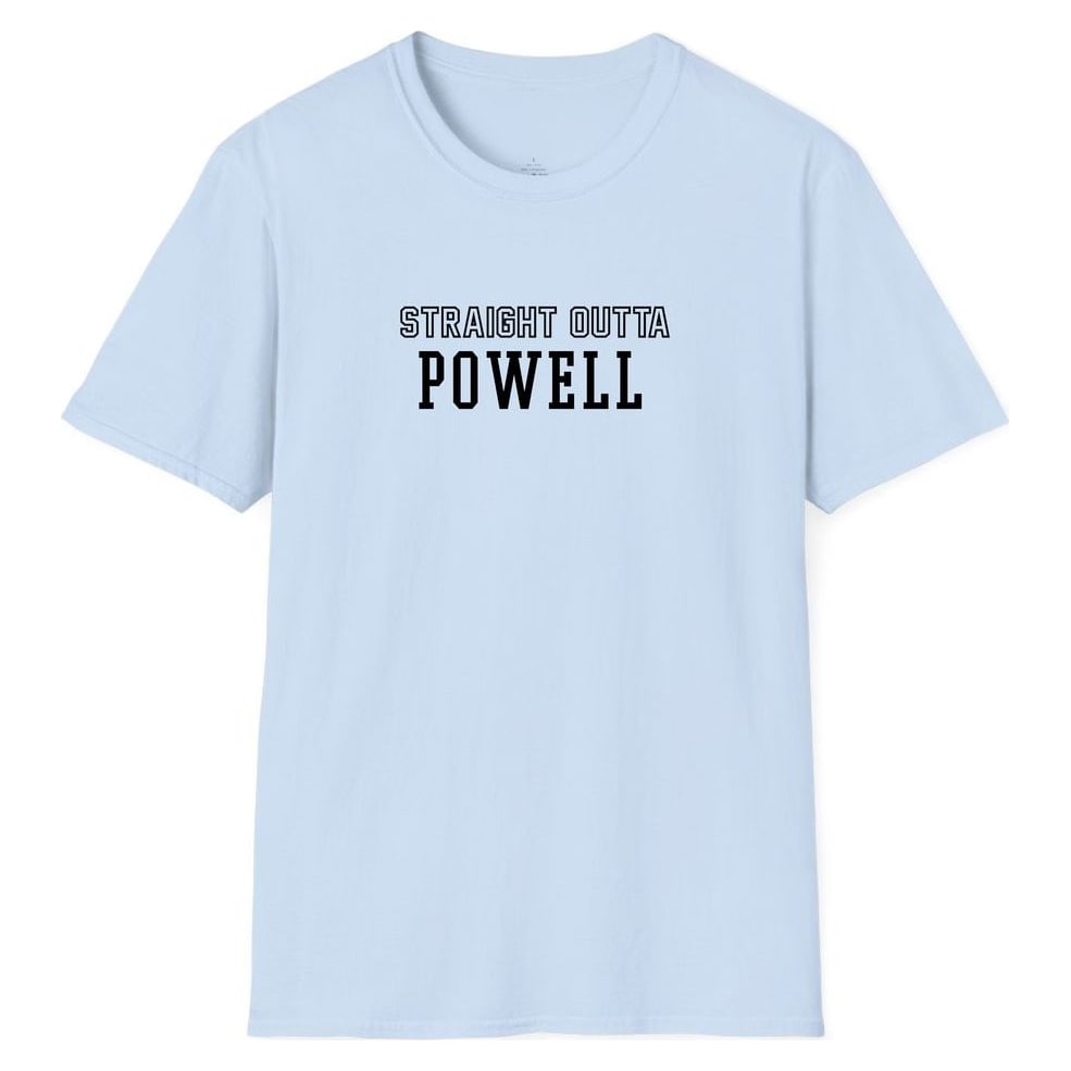STRAIGHT OUTTA POWELL — Light Blue