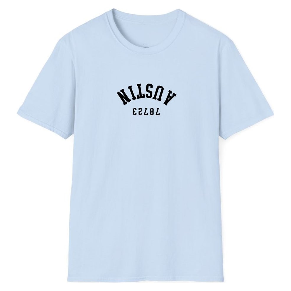 Austin 78723 Arched - Upside Down — Light Blue
