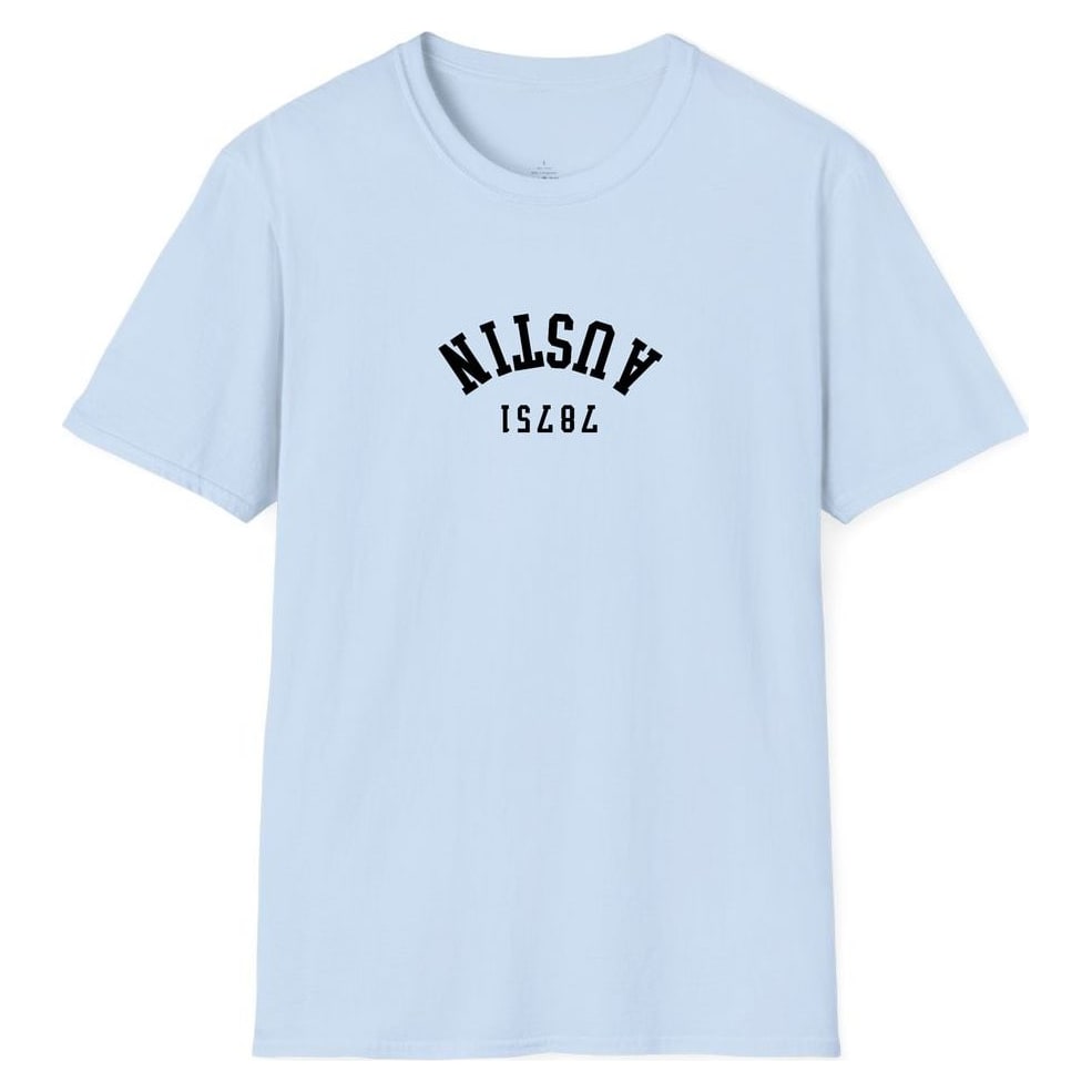 Austin 78751 Arched - Upside Down — Light Blue