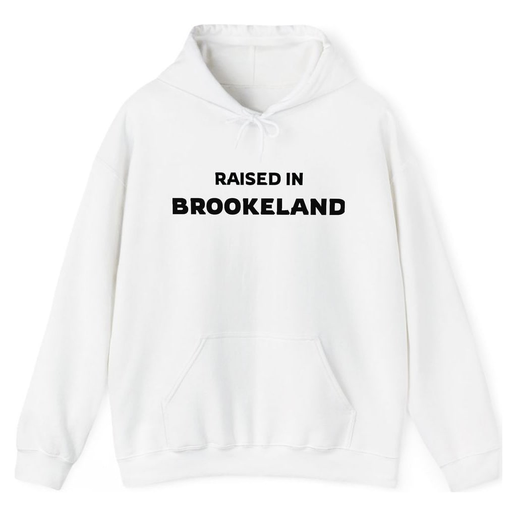 RAISED IN BROOKELAND — White