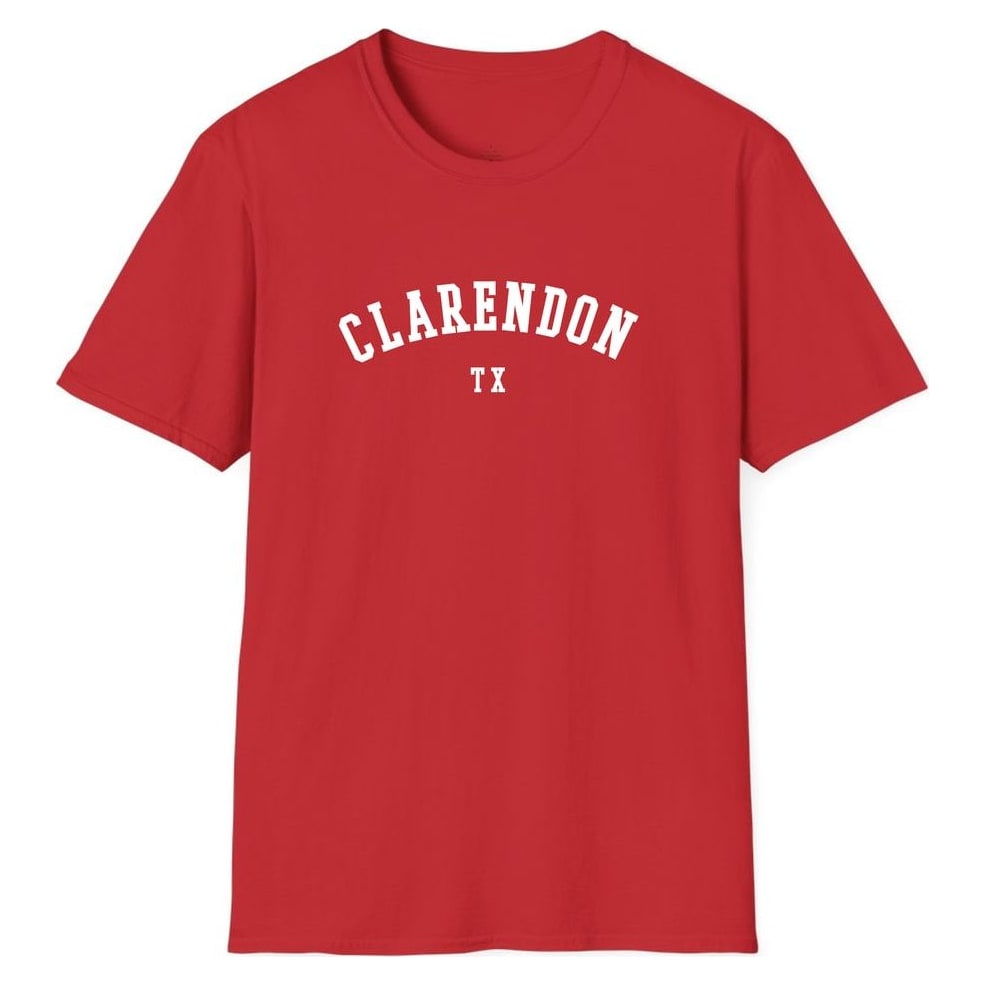 CLARENDON TEXAS ARCHED — Red