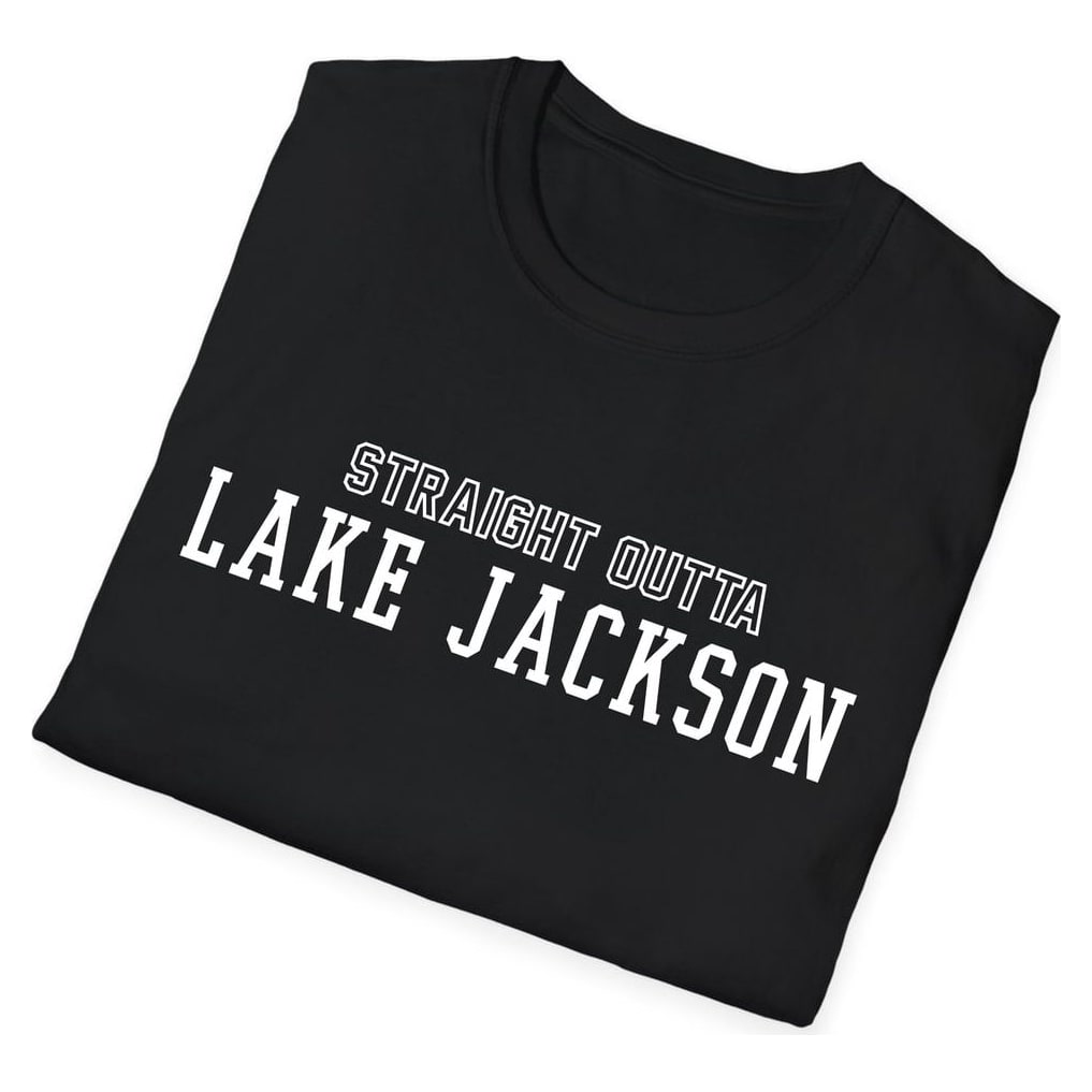 STRAIGHT OUTTA Lake Jackson — Black — view 4