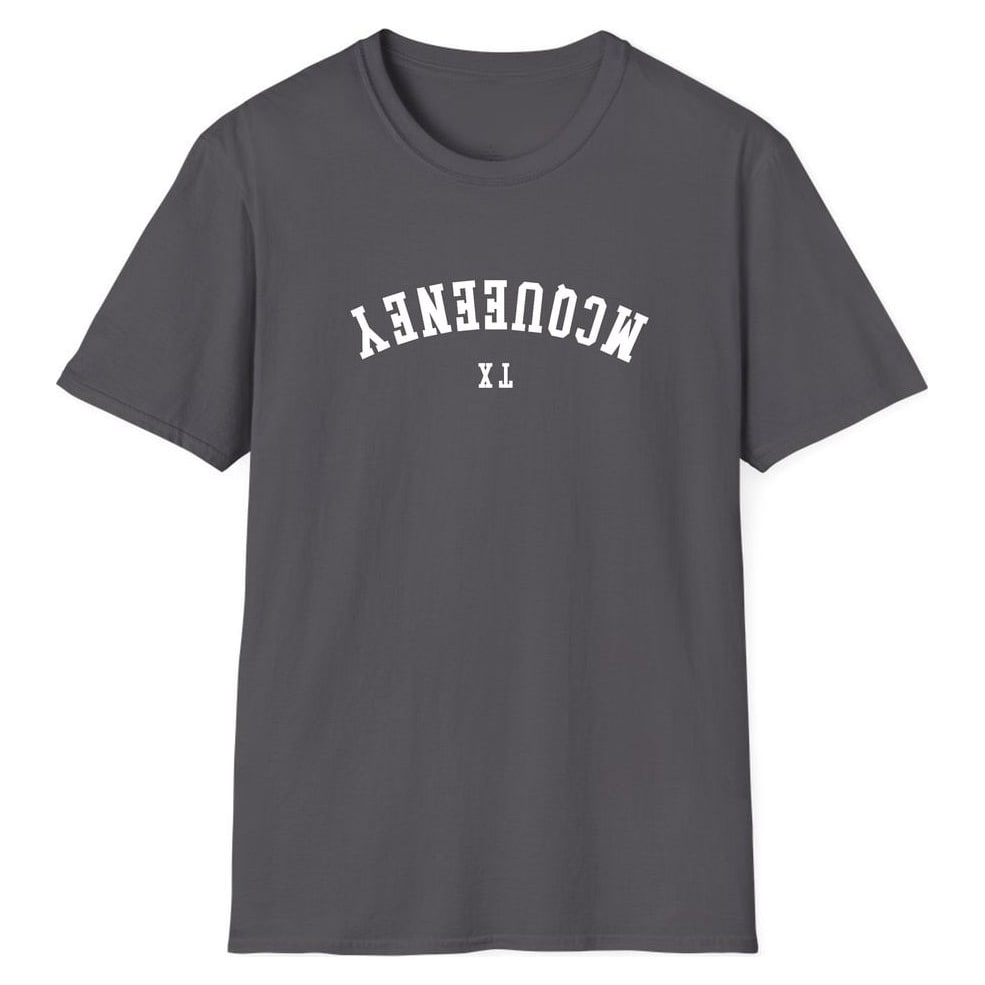 MCQUEENEY TEXAS ARCHED - UPSIDE DOWN — Charcoal