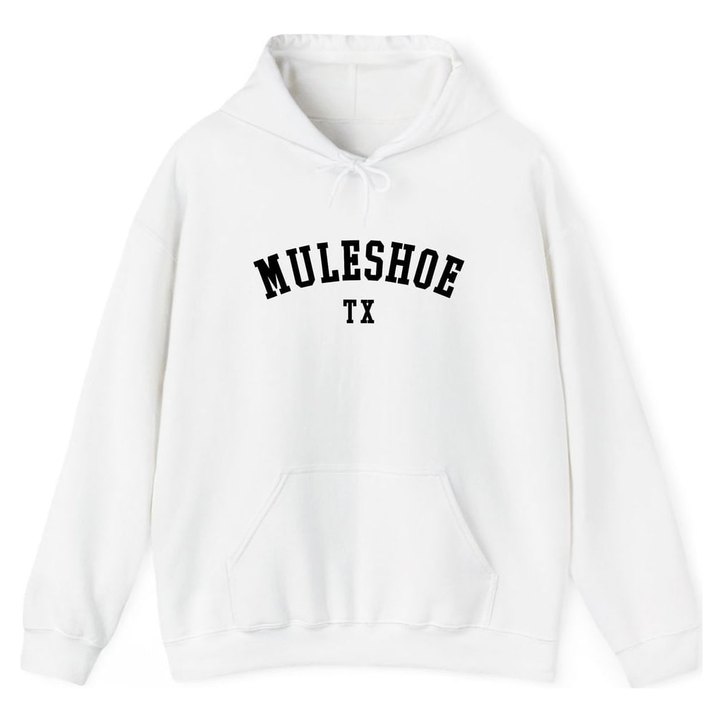 MULESHOE TEXAS ARCHED — White