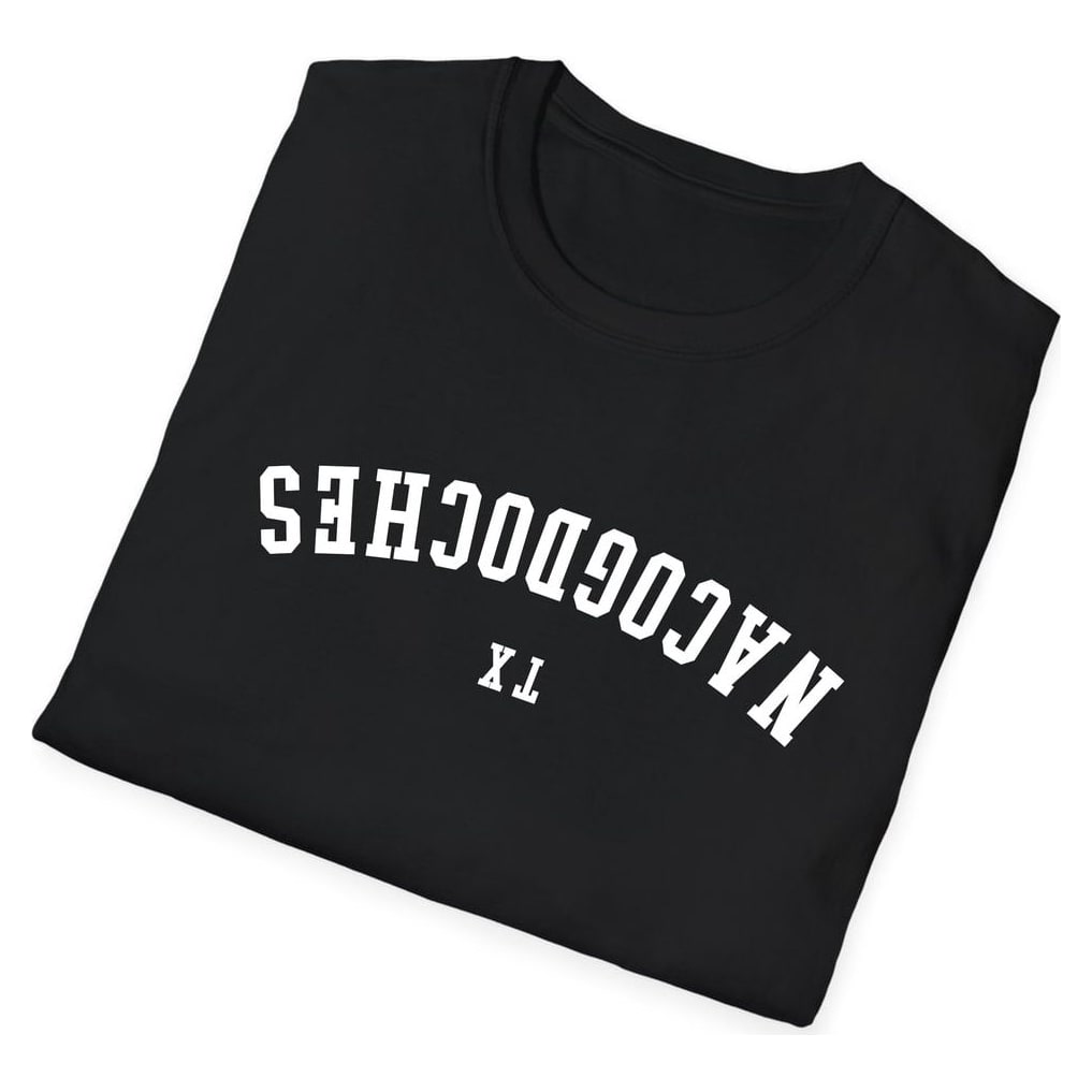 Nacogdoches TEXAS ARCHED - UPSIDE DOWN — Black — view 4